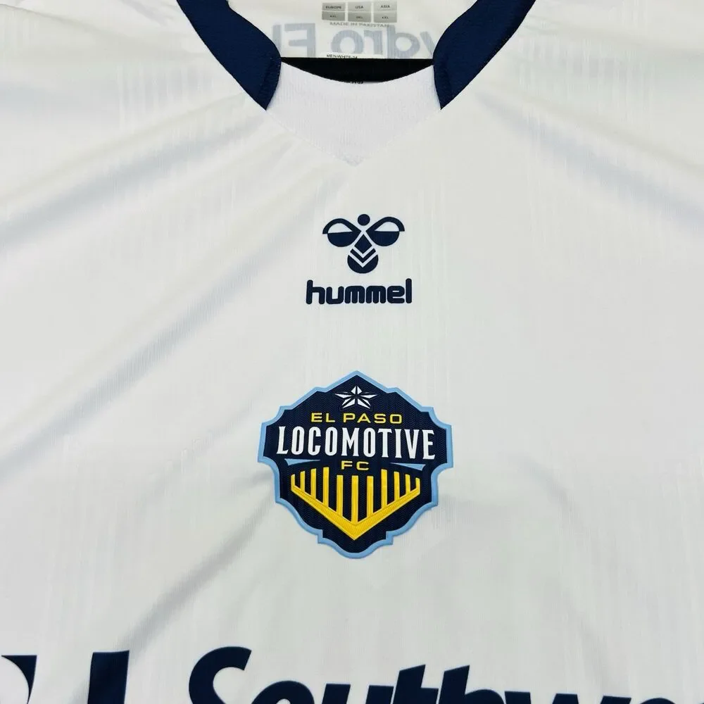 NEW 3XL El Paso Locomotive FC Hummel 2024 Away Jersey White Short Sleeve